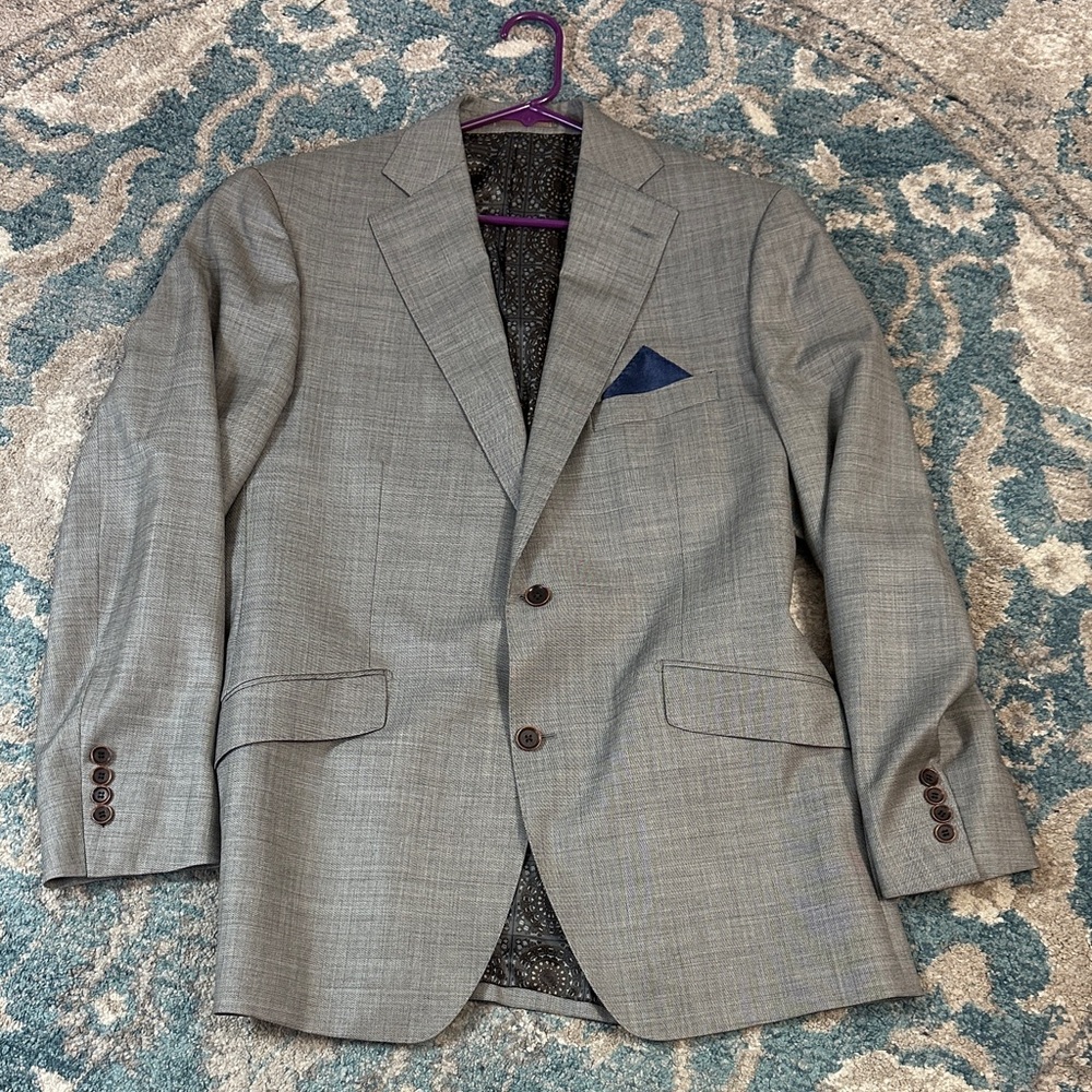 Men's Gray Blazer Slim Fit